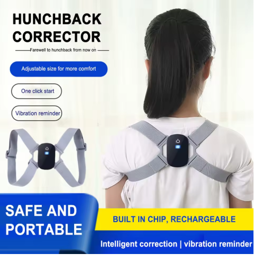 Smart Posture Corrector with Sensor- Vibration Reminder & Adjustable Straps